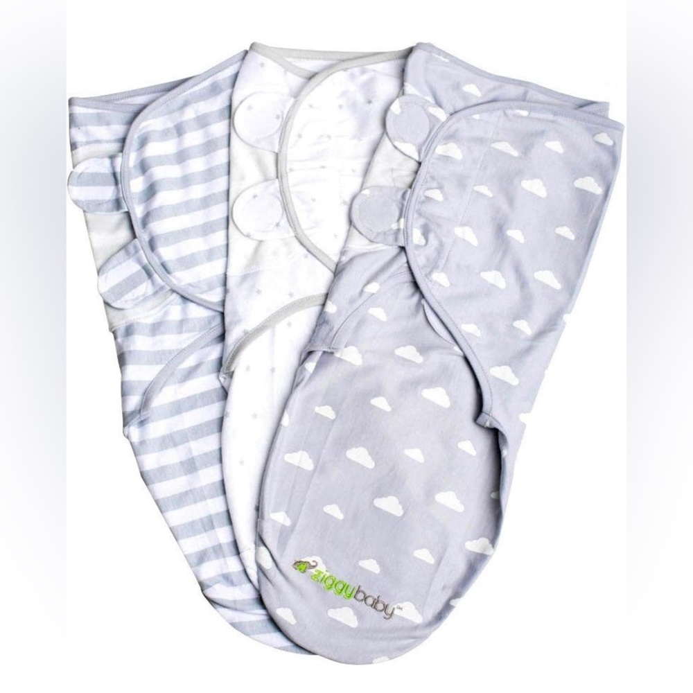 3 Pack! Baby Velcro Swaddle Wrap Set 0-3M by Ziggy Baby